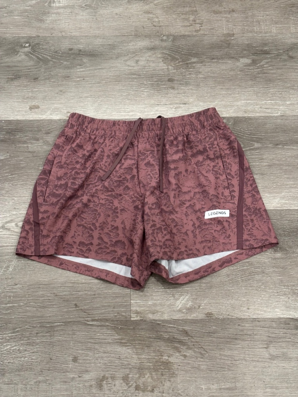 Legends Luka HD Fig Camo Shorts Mens S 5" Linerless Performance Gym